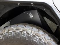 Jeep JL Inner Fenders For 18-Current Wrangler JL Rear Pair Aluminum Black Powdercoat Fishbone Offroad