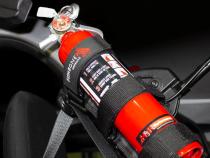Fire Extinguisher Holder for Padded Roll Bar Black Fishbone Offroad