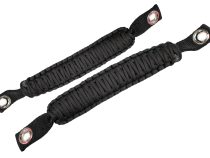 Paracord Grab Handles for A Pillar Sound Bar 07-18 Wrangler JK Black Fishbone Offroad