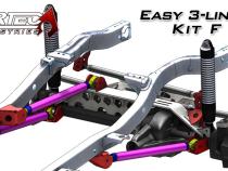 Easy 3 Link Kit F for Artec Trusses No Tubing Outside Frame Dodge Front Driver Rear Passenger Artec Industries