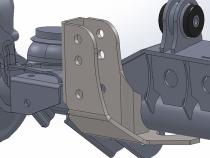 Raised Tracbar Bracket For TJ Front Axle Artec Industries