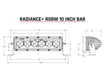 Radiance Plus 10 Inch RGBW Light Bar RIGID Industries