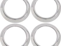Jeep JK Air Vent Bezels 4 Pieces 07-10 Wrangler JK Polished Silver Kentrol
