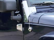 Jeep JK Antenna Cover 07-18 Wrangler JK Polished Silver Kentrol