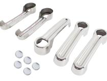 Jeep JK Exterior Door Handle Covers 10 Pieces 07-18 Wrangler JK Polished Silver Kentrol