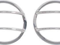 Jeep JK Fog Light Cover Pair 07-18 Wrangler JK Polished Silver Kentrol