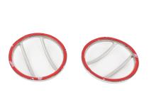 Jeep JK Fog Light Cover Pair 07-18 Wrangler JK Polished Silver Kentrol