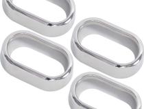 Jeep JK Interior Door Handle Bezels 4 Pieces 07-10 Wrangler JK Polished Silver Kentrol