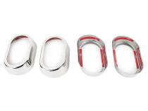 Jeep JK Interior Door Handle Bezels 4 Pieces 07-10 Wrangler JK Polished Silver Kentrol