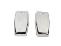 Jeep JK Liftgate Hinge Overlays Pair 07-18 Wrangler JK Polished Silver Kentrol