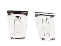 Jeep JK Hood Hinge Overlays Pair 07-18 Wrangler JK Polished Silver Kentrol