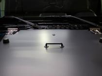 Jeep JK Hood Hinge Overlays Pair 07-18 Wrangler JK Polished Silver Kentrol