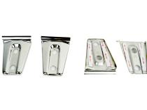 Jeep JK Door Hinge Overlays 4 Pieces 2 Door 07-18 Wrangler JK Polished Silver Kentrol