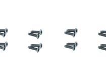 Jeep JK Door Hinge Overlays 8 Pieces 4 Door 07-18 Wrangler JK Polished Silver Kentrol