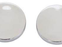 Jeep JK Liftgate Button Covers Pair 07-18 Wrangler JK Polished Silver Kentrol