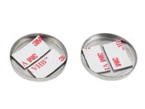 Jeep JK Liftgate Button Covers Pair 07-18 Wrangler JK Polished Silver Kentrol
