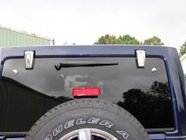 Jeep JK Liftgate Button Covers Pair 07-18 Wrangler JK Polished Silver Kentrol