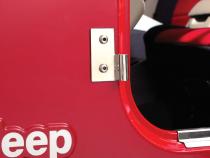 JEEP CJ/YJ/TJ Lower Door Hinge Pair 76-06 CJ Wrangler YJ/TJ Polished Silver Kentrol