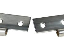 JEEP CJ/YJ/TJ Lower Door Hinge Pair 76-06 CJ Wrangler YJ/TJ Polished Silver Kentrol