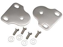 Jeep CJ/YJ Interior Windshield Brackets Pair 76-95 CJ and Wrangler YJ Polished Silver Kentrol