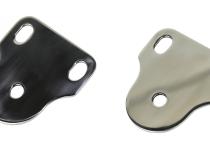 Jeep CJ/YJ Interior Windshield Brackets Pair 76-95 CJ and Wrangler YJ Polished Silver Kentrol
