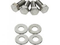 Jeep CJ/YJ Interior Windshield Brackets Pair 76-95 CJ and Wrangler YJ Polished Silver Kentrol