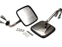 Jeep CJ Mirror Kit Pair 55-86 CJ Polished Silver Kentrol