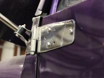Jeep CJ/YJ Door Hinge Set 4 Pieces 76-93 CJ and Wrangler YJ Polished Silver Kentrol