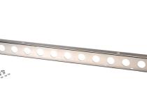 Jeep CJ 54 Inch Front Bumper with holes 45-86 CJ Polished Silver Kentrol