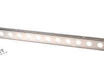 Jeep CJ 54 Inch Front Bumper with holes (No License Plate Holes) 45-86 CJ Polished Silver Kentrol