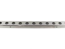 Jeep CJ 54 Inch Front Bumper with holes (No License Plate Holes) 45-86 CJ Polished Silver Kentrol