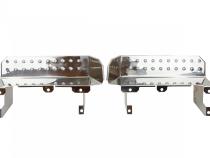 Jeep CJ7/YJ Side Steps Pair 76-95 CJ7 Wrangler YJ Polished Silver Kentrol