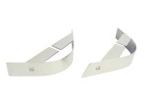 Jeep YJ Rear Body Guard Pair 87-95 Wrangler TJ Polished Silver Kentrol