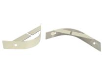 Jeep YJ Rear Body Guard Pair 87-95 Wrangler TJ Polished Silver Kentrol