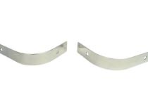 Jeep YJ Rear Body Guard Pair 87-95 Wrangler TJ Polished Silver Kentrol