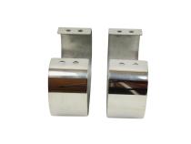 Jeep CJ/YJ Bumperettes Pair 76-95 CJ and Wrangler YJ Polished Silver Kentrol