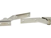 Jeep YJ Tailgate Hinge Pair 87-95 Wrangler TJ Polished Silver Kentrol