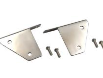 Jeep CJ/YJ Spot Light Bracket Pair 76-95 CJ and Wrangler YJ Polished Silver Kentrol