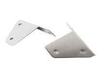 Jeep CJ/YJ Spot Light Bracket Pair 76-95 CJ and Wrangler YJ Polished Silver Kentrol