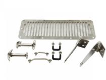 Jeep CJ/YJ Hood Kit  78-95 CJ and Wrangler YJ Polished Silver Kentrol
