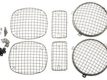 Jeep TJ Wire Mesh Guard Set 6 Pieces 97-06 Wrangler TJ Polished Silver Kentrol