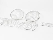 Jeep TJ Wire Mesh Guard Set 6 Pieces 97-06 Wrangler TJ Polished Silver Kentrol