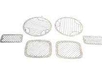 Jeep TJ Billet Style Light Kit 6 Pieces 97-06 Wrangler TJ Polished Silver Kentrol