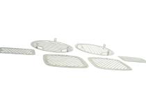 Jeep TJ Billet Style Light Kit 6 Pieces 97-06 Wrangler TJ Polished Silver Kentrol