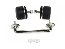 Jeep TJ/JK Windshield Tie Down Kit 97-18 Wrangler TJ/JK Polished Silver Kentrol