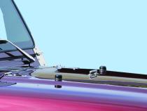 Jeep TJ/JK Hood Bumpers 97-18 Wrangler TJ/JK Polished Silver Kentrol