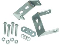 Jeep CJ Rear Bumper Brackets Pair 45-86 CJ Polished Silver Kentrol