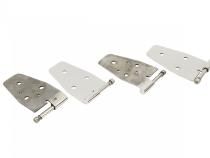 Jeep TJ Door Hinge Set 4 Pieces 97-06 Wrangler TJ Polished Silver Kentrol