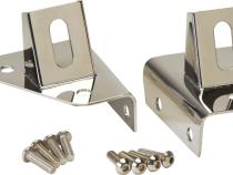 Jeep CJ/YJ LED Light Bar Bracket Pair 76-95 CJ and Wrangler YJ Polished Silver Kentrol