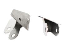 Jeep YJ Mirror Relocation Bracket Pair 87-95 Wrangler TJ Polished Silver Kentrol